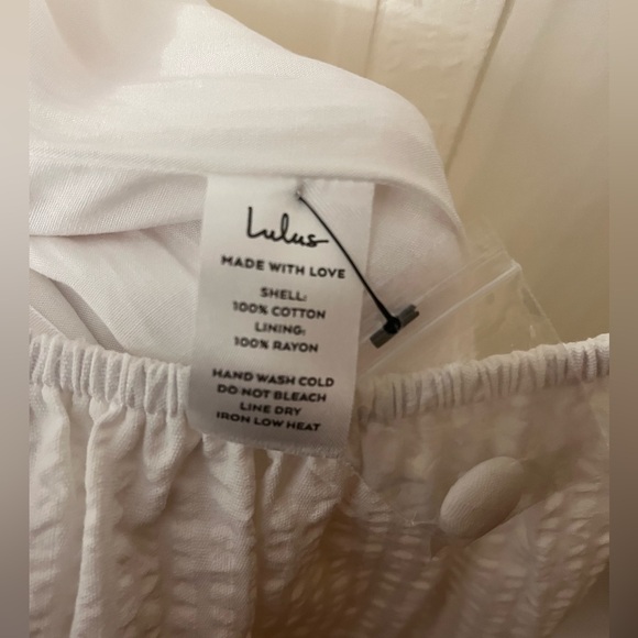 Lulus Ruffle Midi White dress - Picture 5 of 7